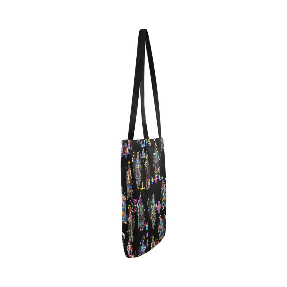 Men's Tradish Dancers Black Reusable Shopping Bag