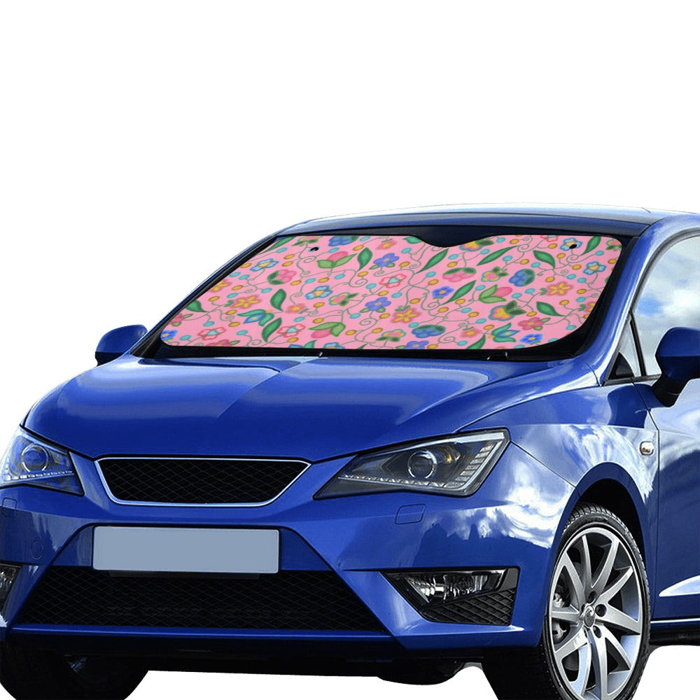 Skyberry Serenade Pink Car Sun Shade 55"x30"