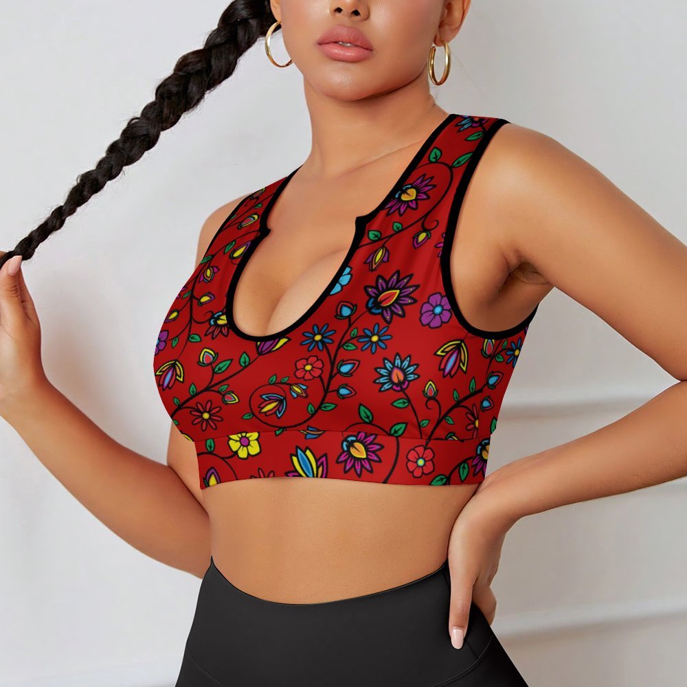 Nature's Nexus Red Yoga Top