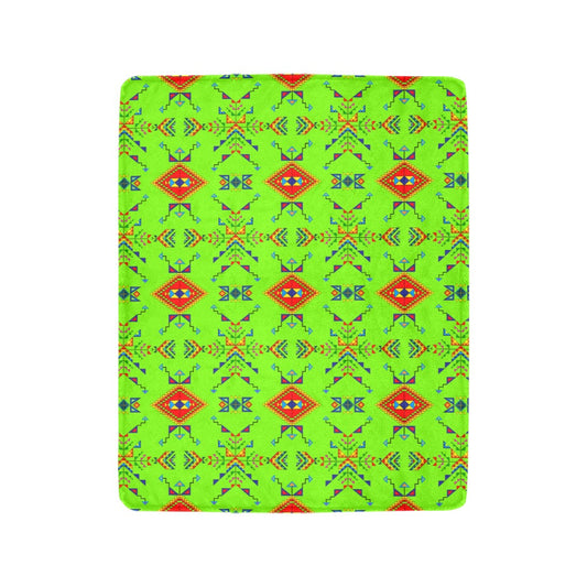 Buffalo Jump Neon Green Ultra-Soft Micro Fleece Blanket 40"x50"