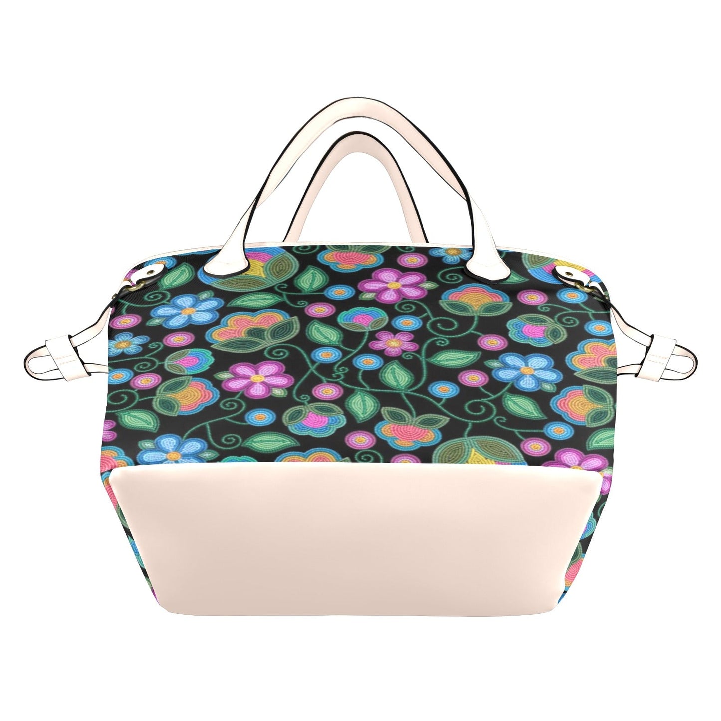Turquoise Sunbeam Clover Canvas Tote