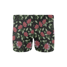 Load image into Gallery viewer, Red Beaded Rose Men&#39;s Swimming Trunks
