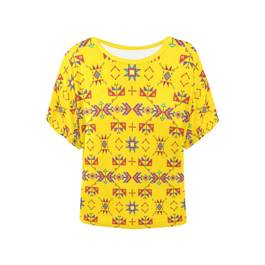 Scattered Generations Maize Women's Batwing-Sleeved Blouse T shirt