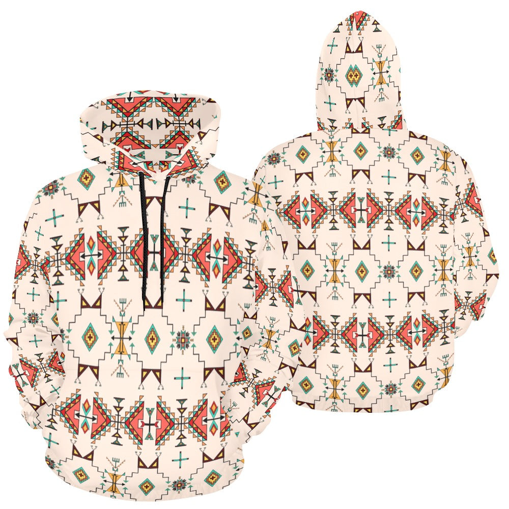 Thunder Flight Cream Hoodie for Women (USA Size)