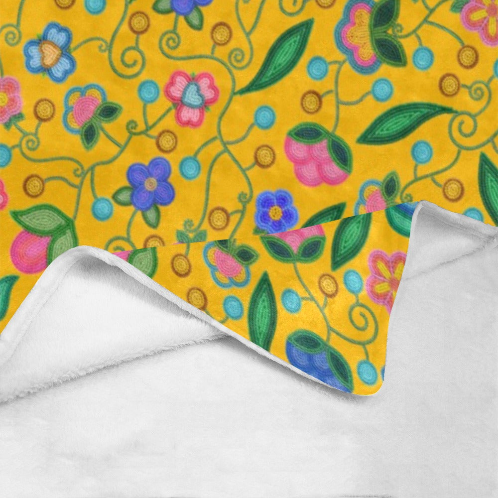 Skyberry Serenade Yellow Ultra-Soft Micro Fleece Blanket 40"x50"