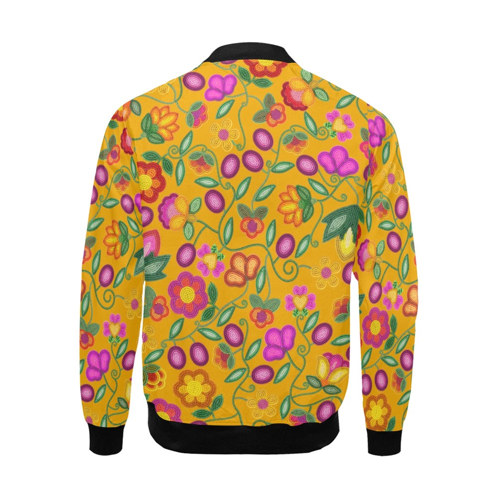 Boreal Bounty Yellow Bomber Jacket
