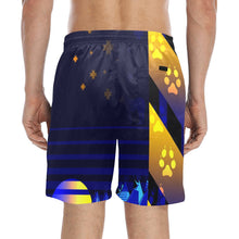 Load image into Gallery viewer, Wolf Star Men&#39;s Mid-Length Beach Shorts
