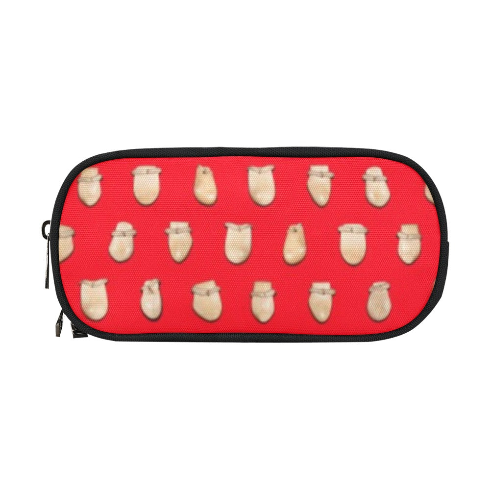 Elk Teeth on Red Pencil Pouch