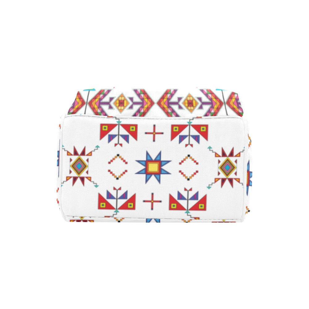 Scattered Generations White Multi-Function Diaper Backpack