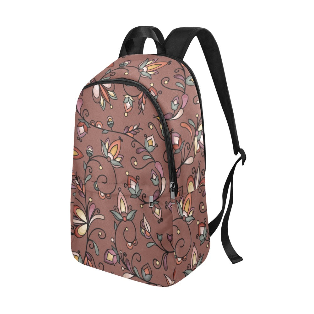 Burnt Sky Petals Brown Backpack