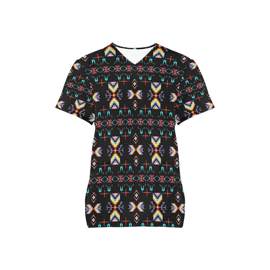 Rainy Chief Rainbow Scrub Top