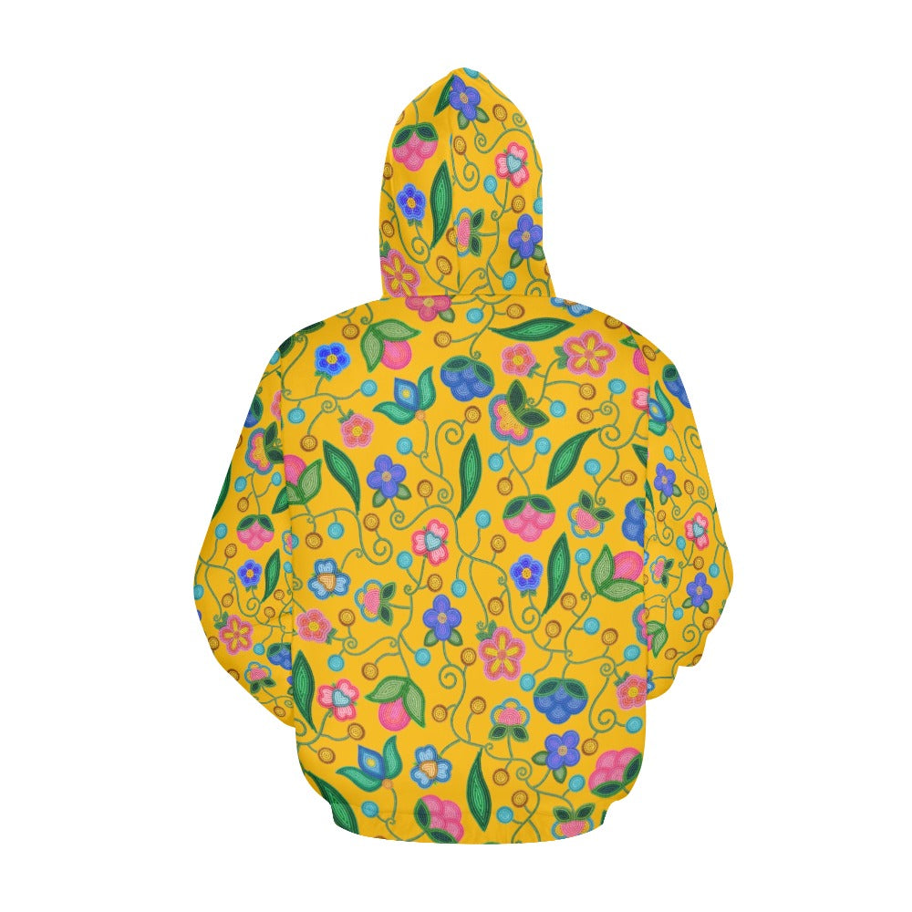 Skyberry Serenade Yellow Hoodie for Women