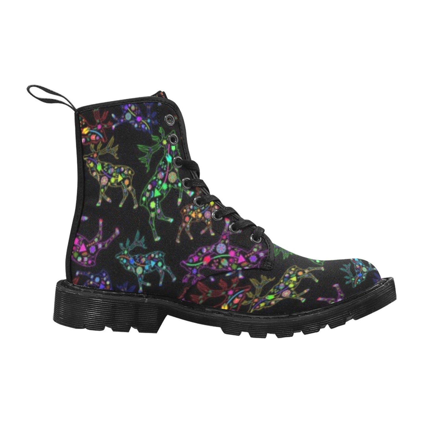 Neon Floral Elks Boots