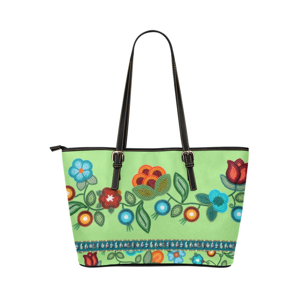 Prairie Fire Petals Leather Tote