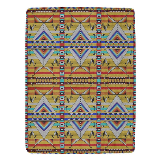 Medicine Blessing Yellow X-Large Micro Fleece Blanket