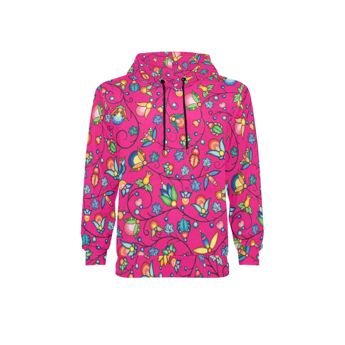 Prairie Plains Spirit Pink Men's Long Sleeve Fleece Hoodie