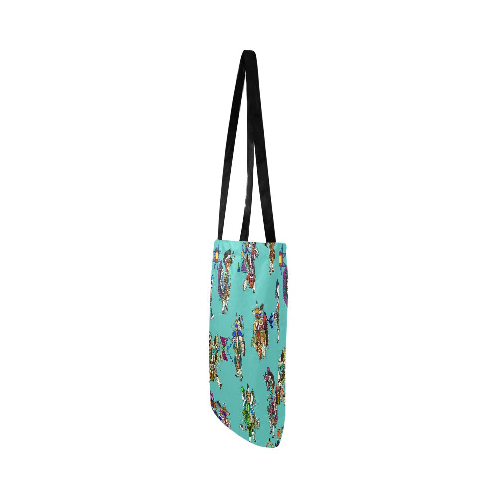 Men's Fancy Dancers Eggshell Blue Reusable Shopping Bag