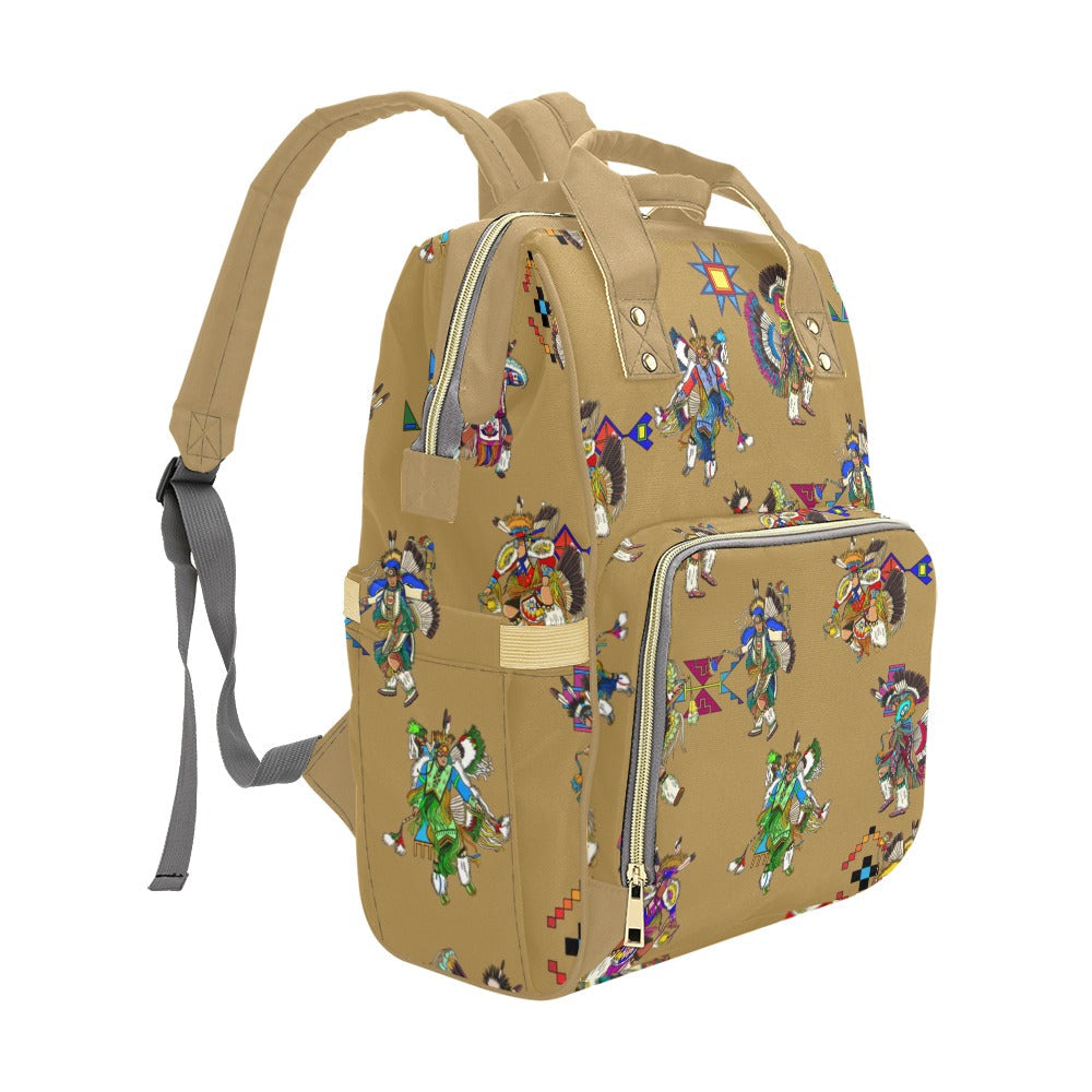 Men's Fancy Dancers Earth Multi-Function Diaper Backpack