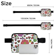 Load image into Gallery viewer, Berry Pop White Belt Bag
