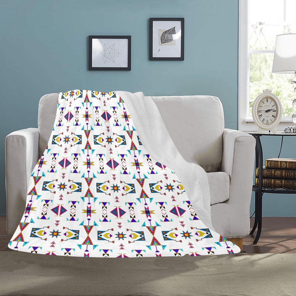 Enemy Territory White Ultra-Soft Micro Fleece Blanket 50"x60"