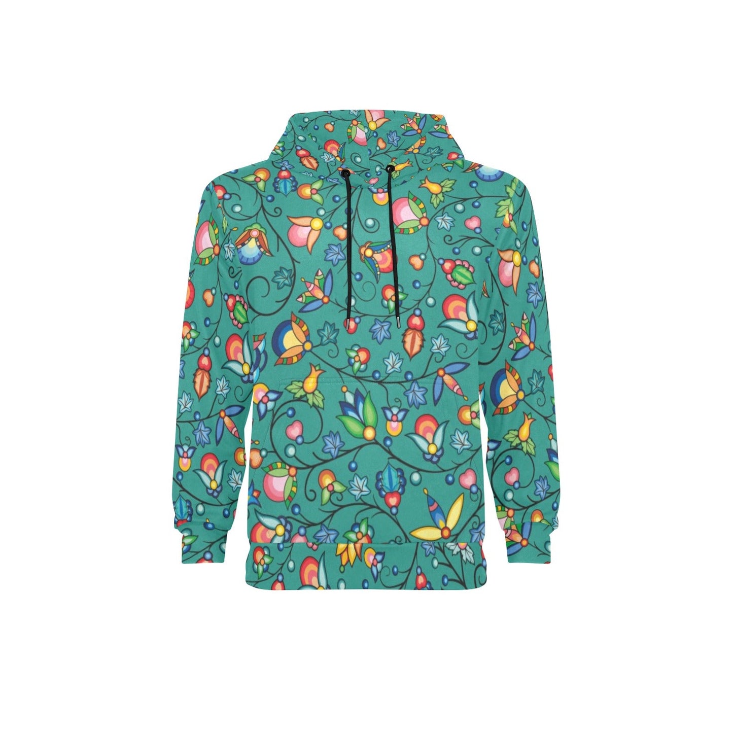 Prairie Plains Spirit Afternoon Sky Men's Long Sleeve Fleece Hoodie