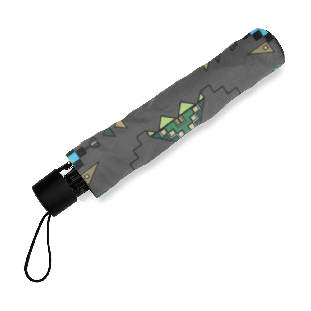 Bear Shield Gray Foldable Umbrella