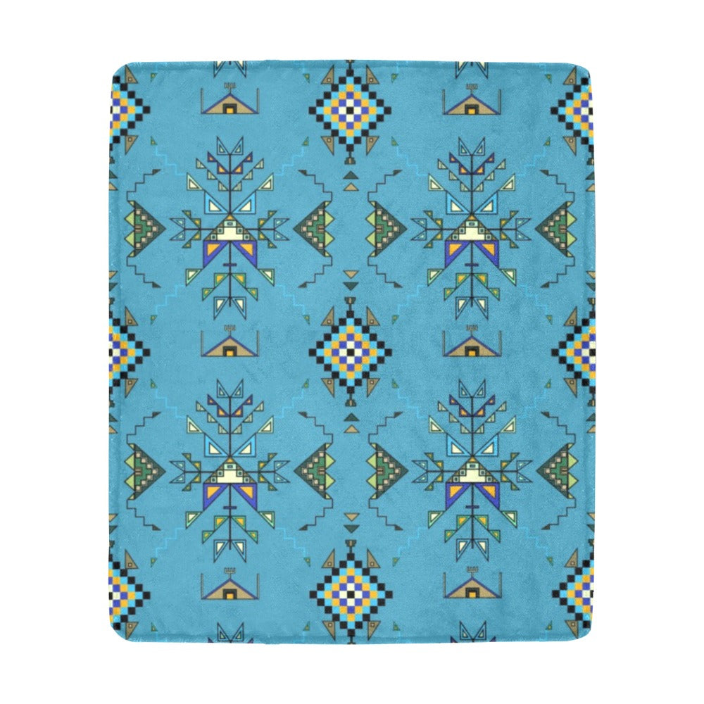 Bear Shield Blue Ultra-Soft Micro Fleece Blanket 50"x60"