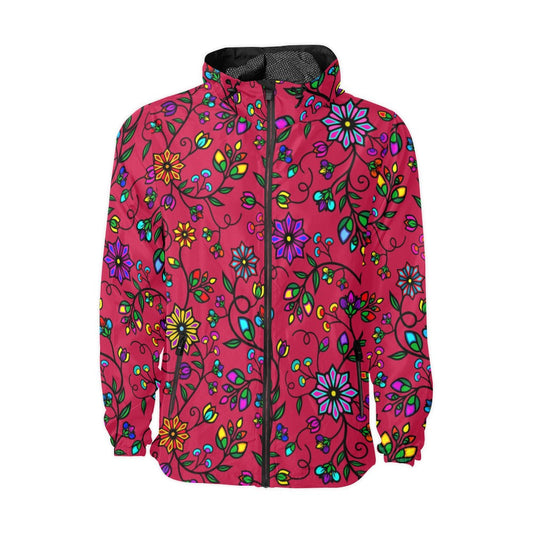 Prairie Paintbrush Passion Berry Men's Windbreaker