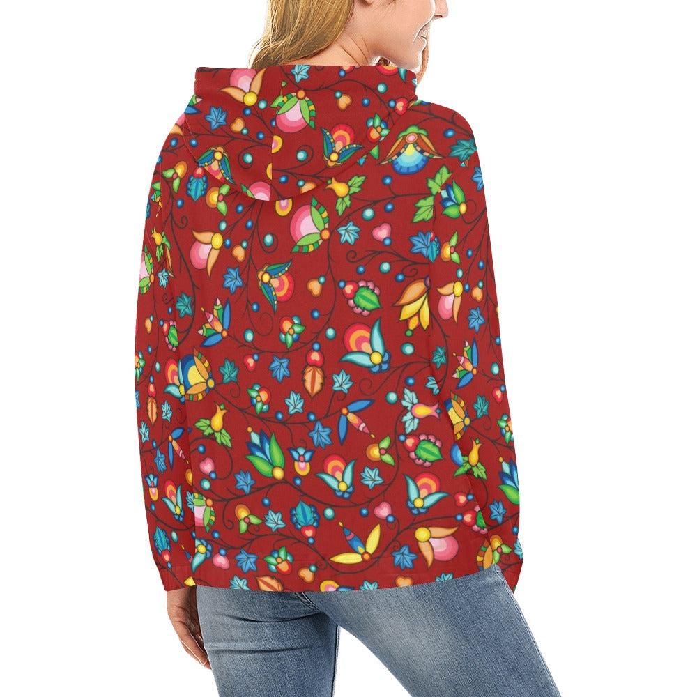 Prairie Plains Spirit Red Hoodie for Women