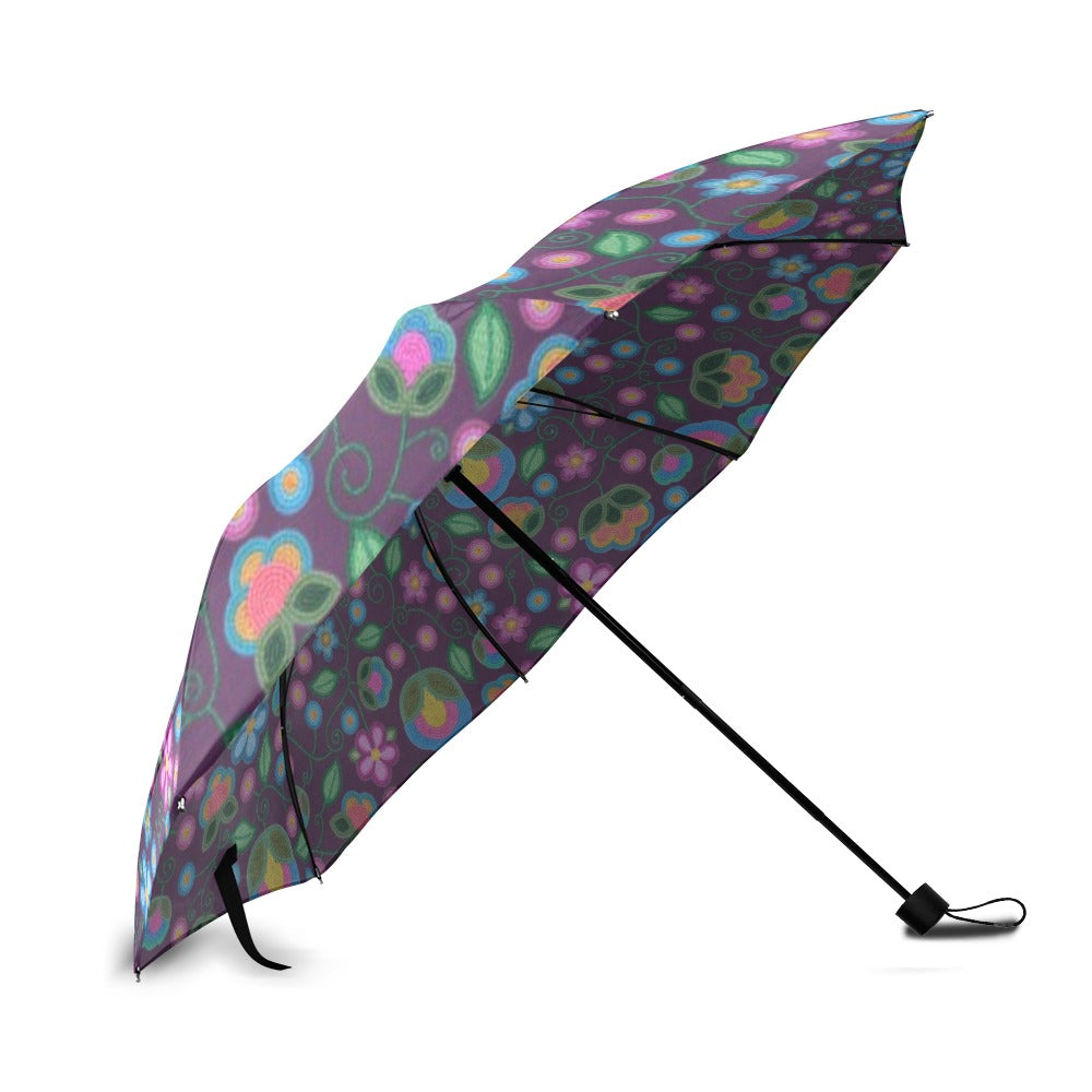 Turquoise Sunbeam Violet Foldable Umbrella (Model U01)