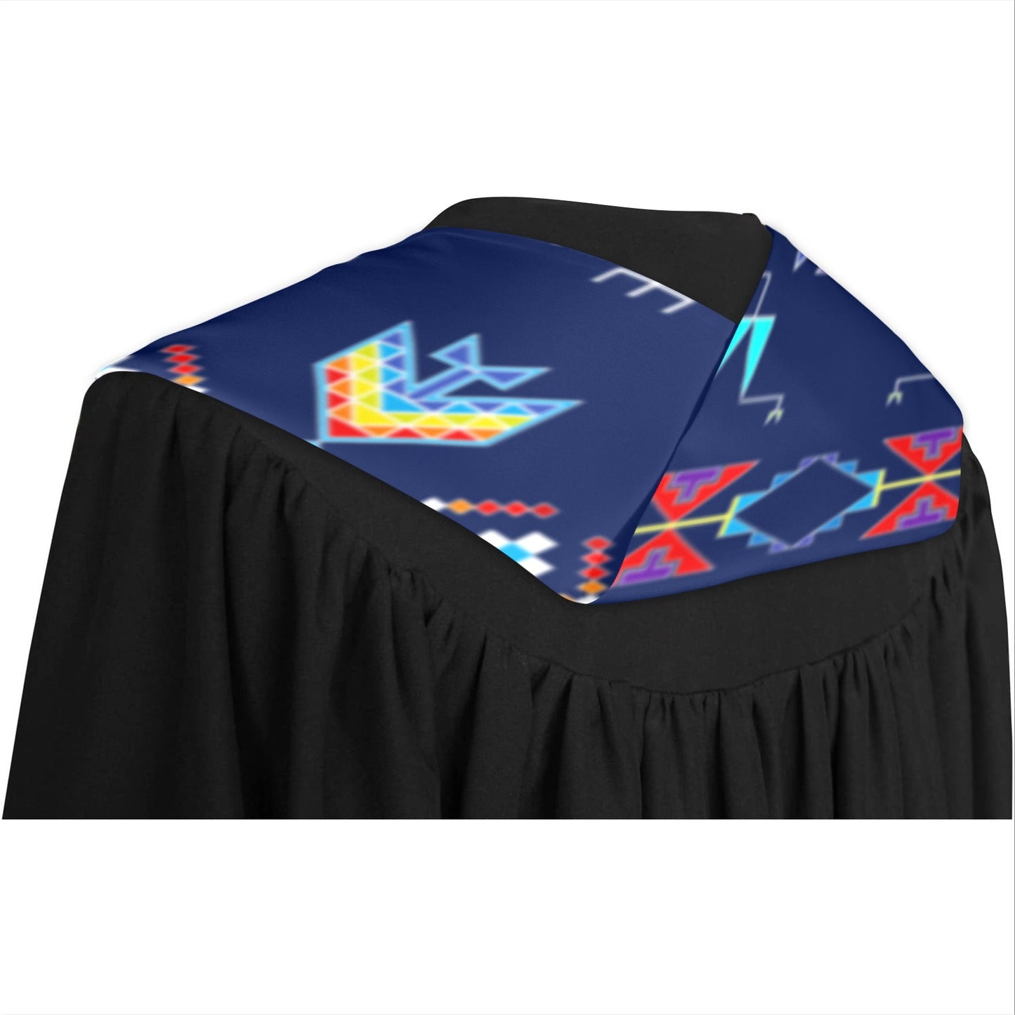 Rainy Chief Rainbow Night Lake Graduation Stole