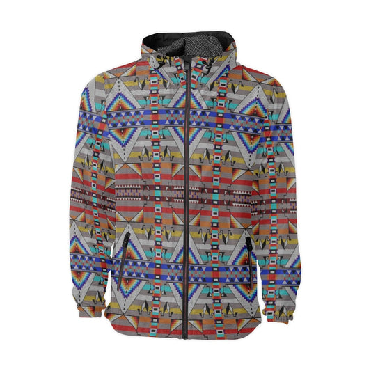 Medicine Blessing Grey Men's Windbreaker