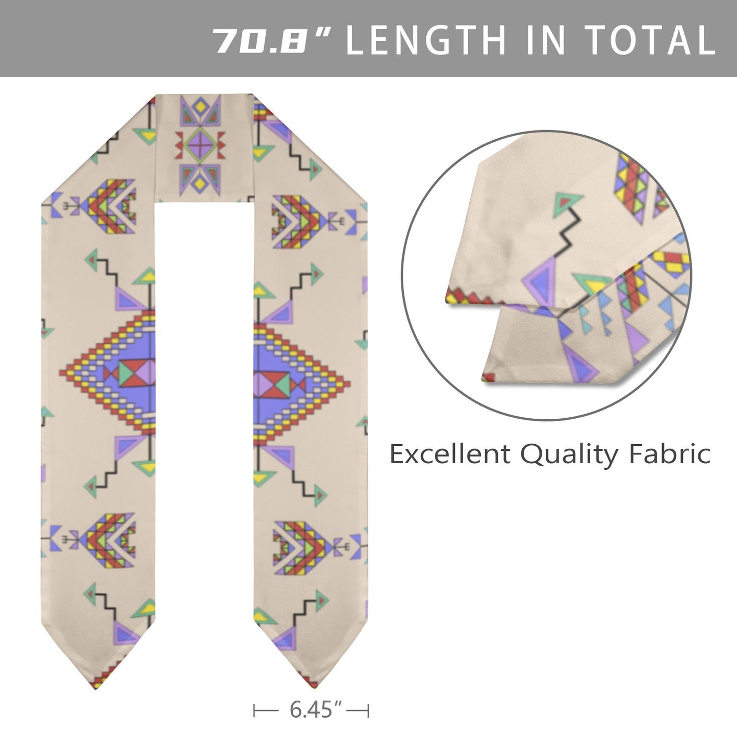 Buffalo Jump Hide Graduation Stole