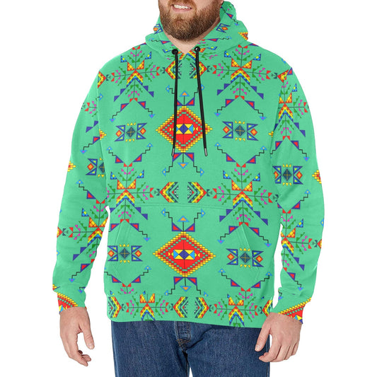 Buffalo Jump Sage Men's Long Sleeve Fleece Hoodie