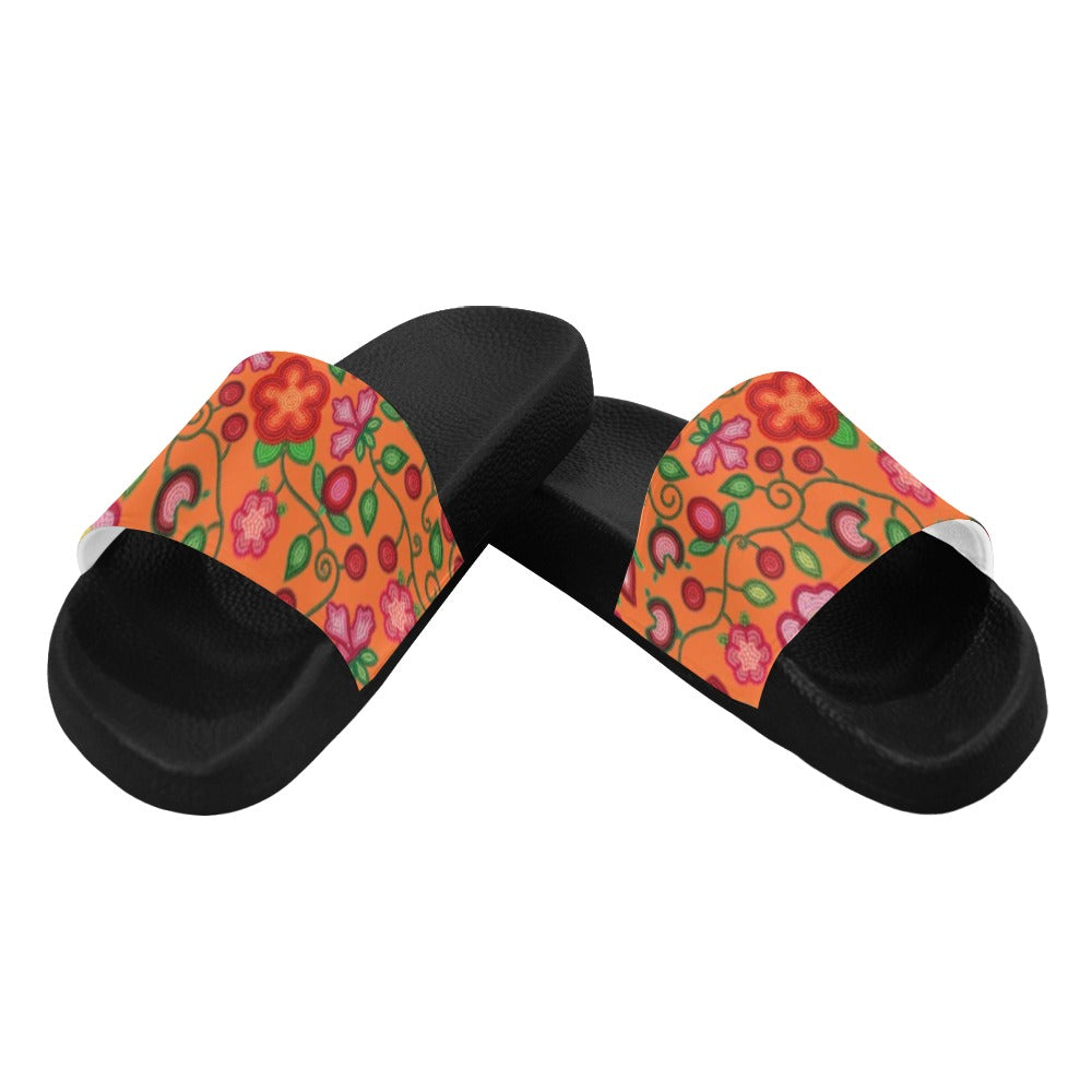 Rose Reverie Orange Women's Slide Sandals