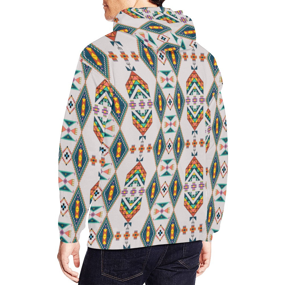 Travois Tipi Grey Hoodie for Men