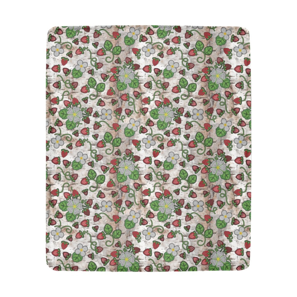 Strawberry Dreams Br Bark Ultra-Soft Micro Fleece Blanket 50"x60"