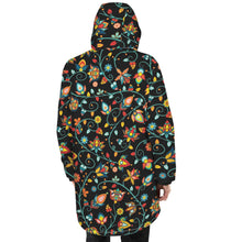 Load image into Gallery viewer, Thorny Path Black Unisex Sherpa Lined Hooded Coat
