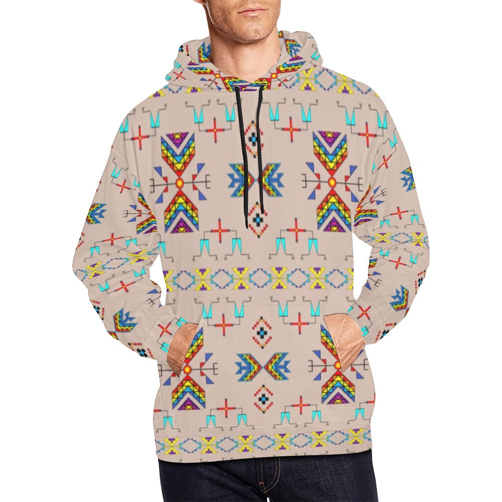 Rainy Chief Rainbow Taupe Hoodie for Men