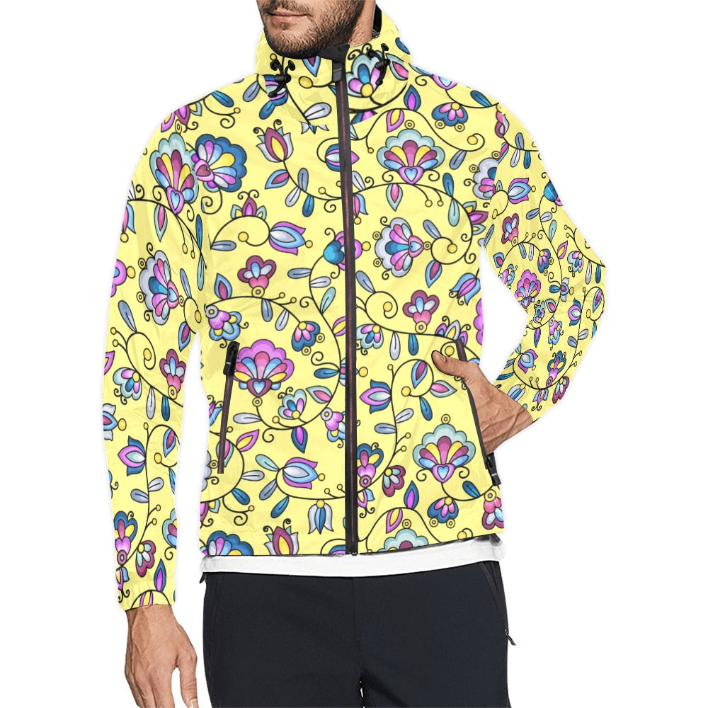 Autumn Bundle Blessing Yellow Men's Windbreaker