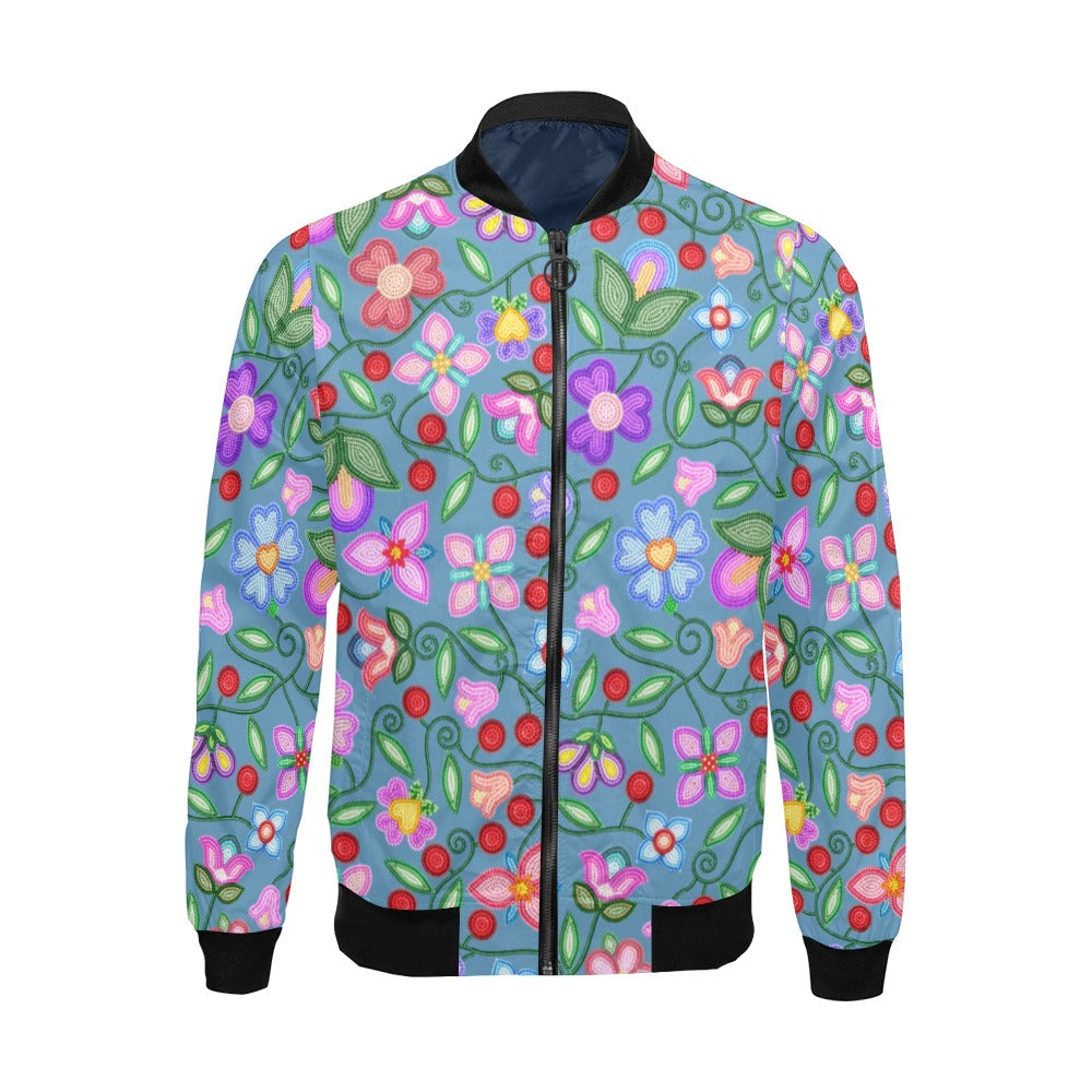 Petal Harmony River Bomber Jacket