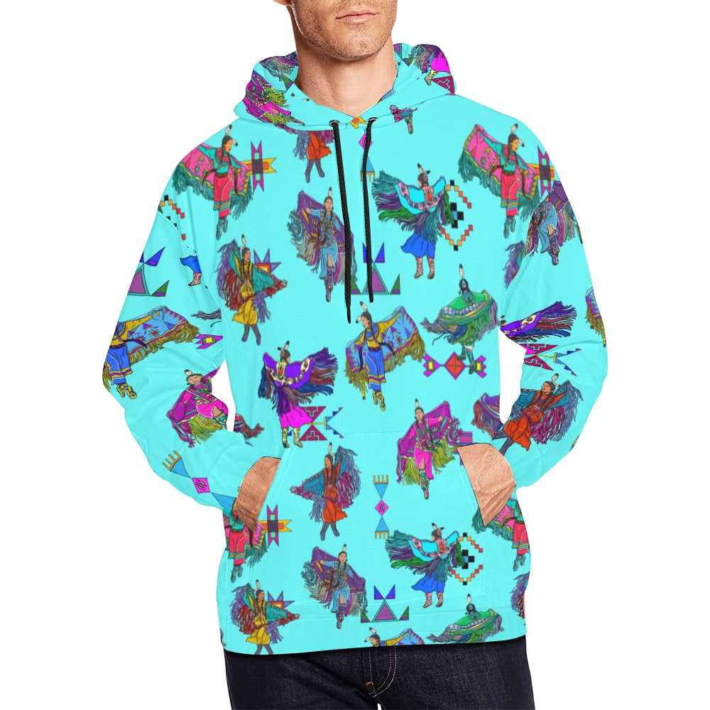Women's Fancy Dancers Turquoise Hoodie for Men