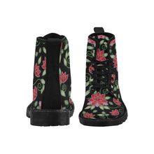 Load image into Gallery viewer, Red Beaded Rose Boots for Men
