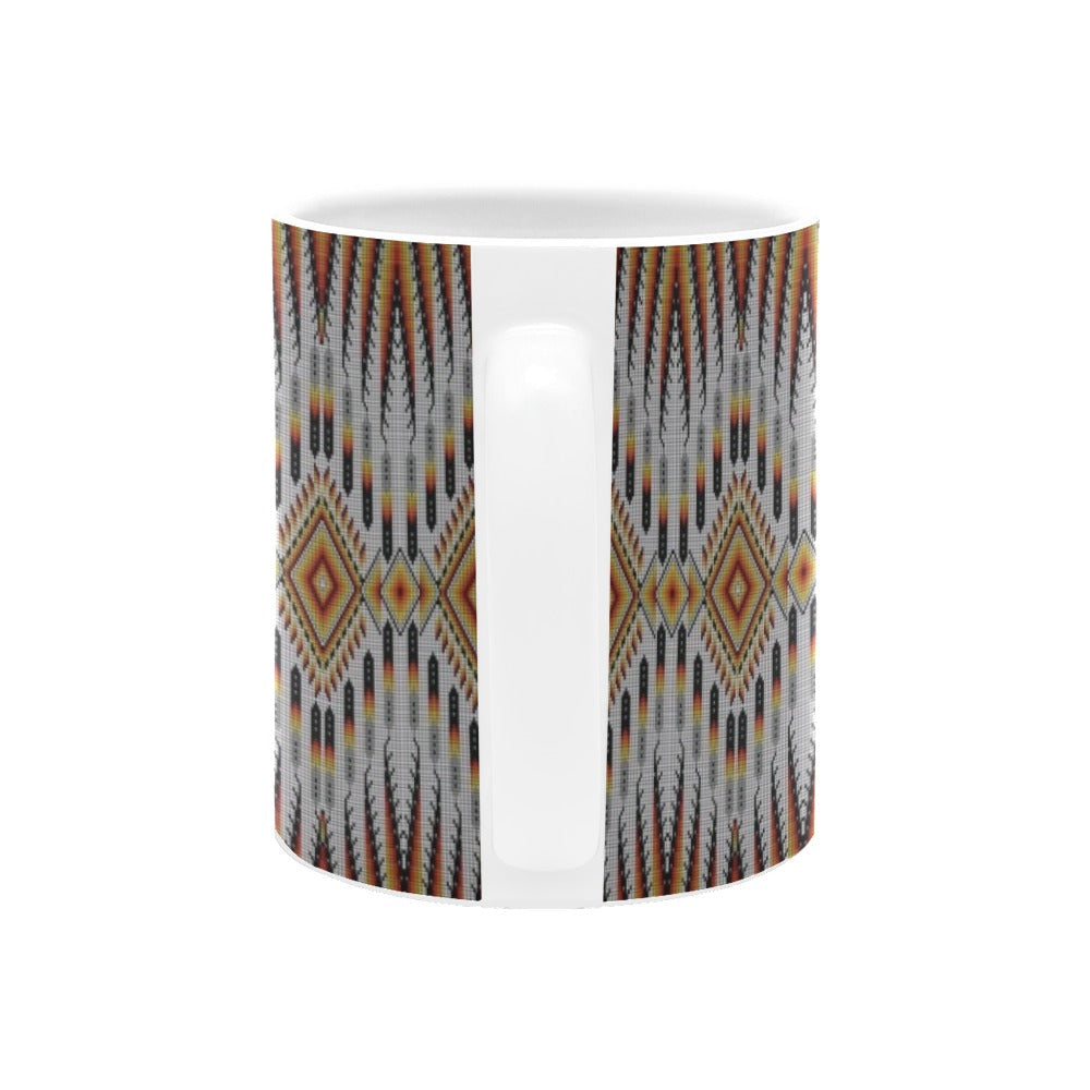 Fire Feather White Mug