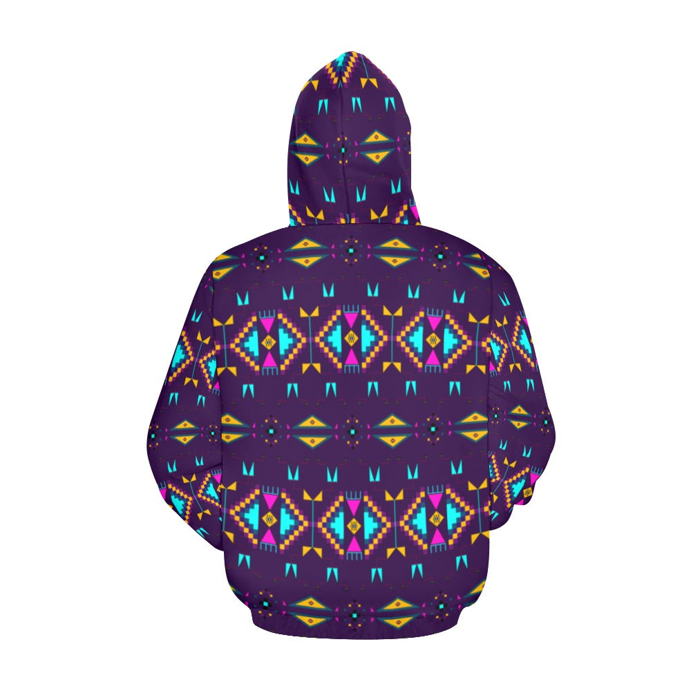 Rite of Passage Dark Purple Hoodie for Women