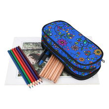 Load image into Gallery viewer, Prairie Paintbrush Blue Pencil Pouch
