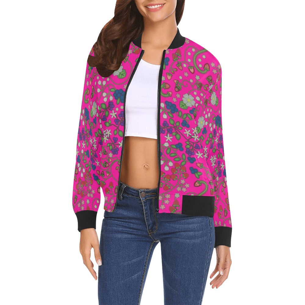 Grandmother Stories Blush Bomber Jacket for Women