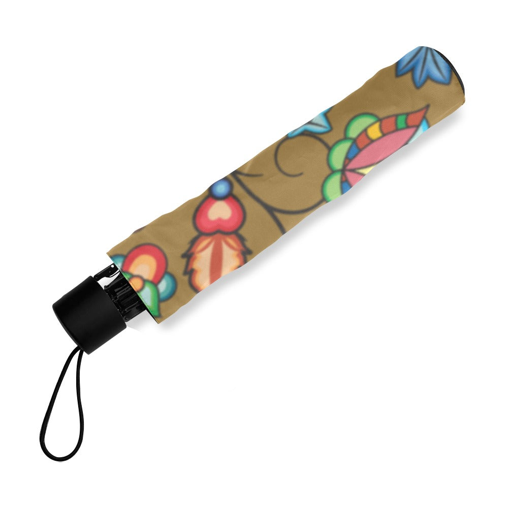 Prairie Plains Spirit Fall Leaves Foldable Umbrella
