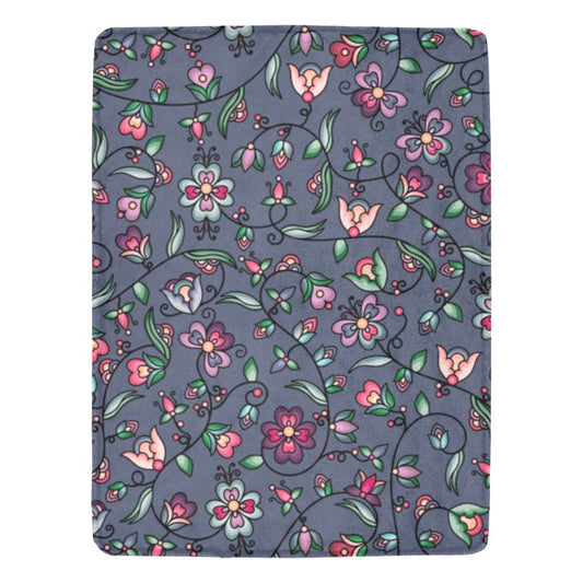 Amber Evening Garland Blue X-Large Micro Fleece Blanket