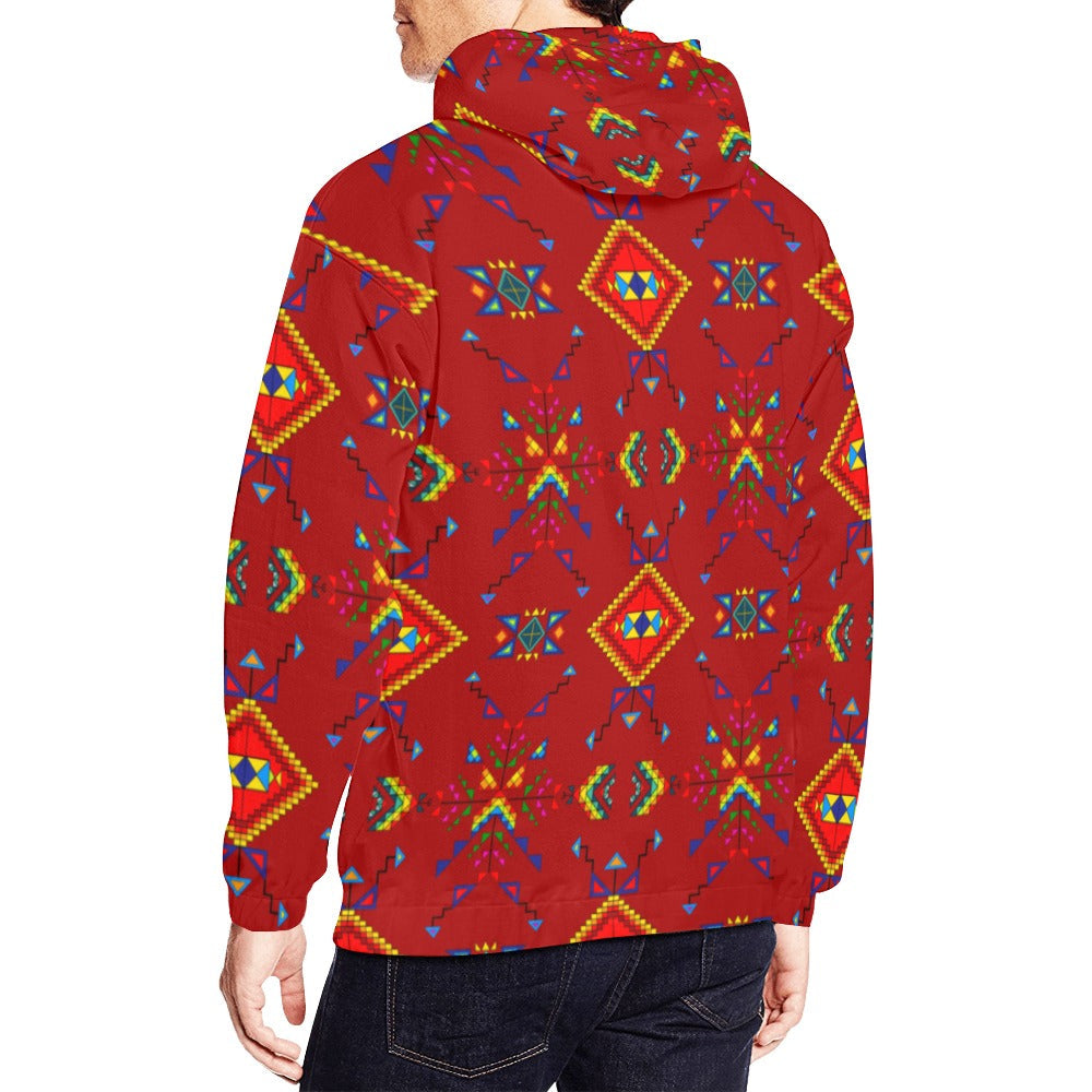 Buffalo Jump Red Hoodie for Men